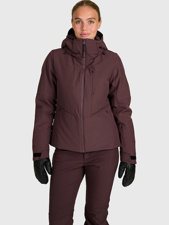 Brunotti Jana 2622200143-4555 Women's Burgundy Soft Shell Ski & Snowboard Jacket Brunotti Jana 2622200143-4555 Women's Burgundy Soft Shell Ski & Snowboard Jacket