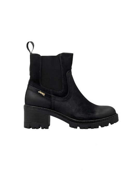 Damen Chelsea-Stiefeletten Schwarz
