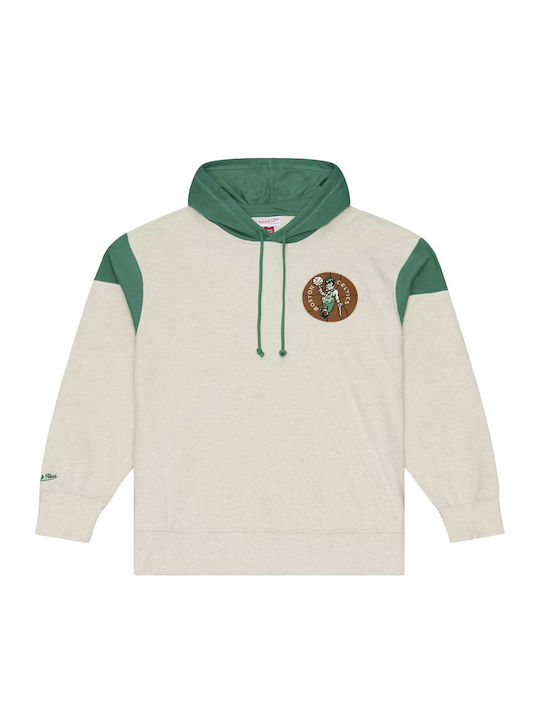 Boston Celtics Φούτερ με Κουκούλα Εκρού