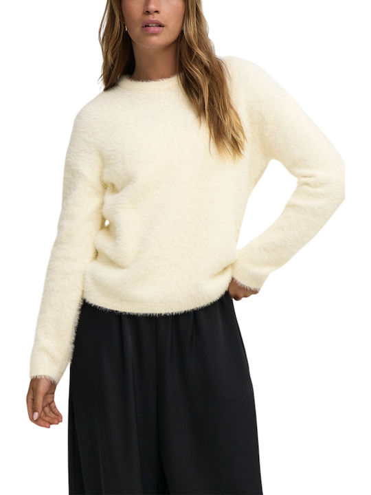 Jdy Women's Long Sleeve Sweater Cloud Dancer