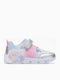 Kids Sneakers with Hoop & Loop Closure & Lights Pink
