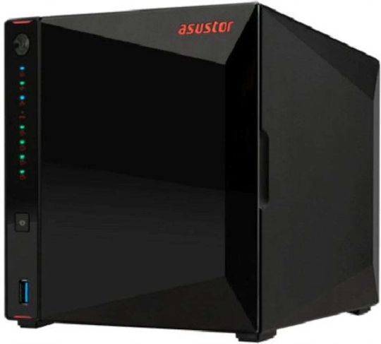 Asustor AS5404T-8G NAS με 4 θέσεις για HDD/M.2/SSD και 2 θύρες Ethernet