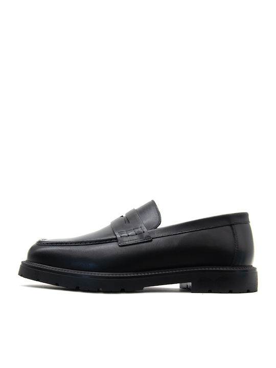 Kalogirou Herren-Loafer aus Leder in Schwarz