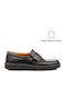 Herren-Loafer aus Leder in Schwarz