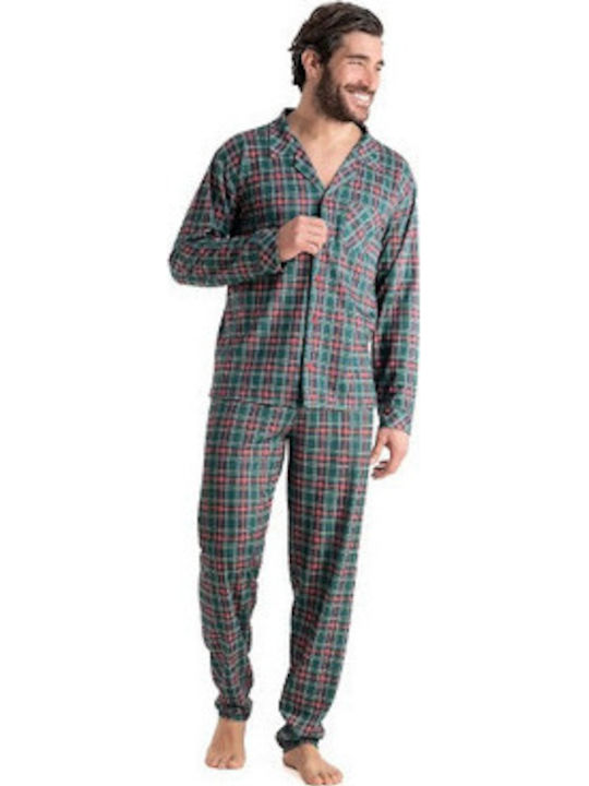 Relax Anatomic Χειμερινή Καρό Ανδρική Πιτζάμα Καρό Κόκκινο Relax Anatomic Χειμερινή Καρό Ανδρική Πιτζάμα Καρό Κόκκινο