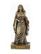 Hestia Miniaturstatue, Bronzeelektroplattierung, Veronese, 8,5 cm