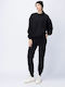 Pantaloni de Trening cu Elastic Fleece Negri