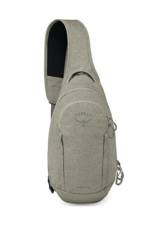 Osprey Daylite Herren-Brusttasche aus grauem Leder