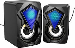 Hoco DS30 Boxe PC 2.0 cu Iluminare RGB și Putere de 6 W Negre Hoco DS30 Boxe PC 2.0 cu Iluminare RGB și Putere de 6 W Negre