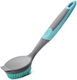 Cleaning Brush with Handle for Plates Grey