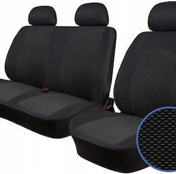 Wipcar Vordere Autositzbezüge aus Polyester für Fiat Doblo Schwarz Wipcar Vordere Autositzbezüge aus Polyester für Fiat Doblo Schwarz