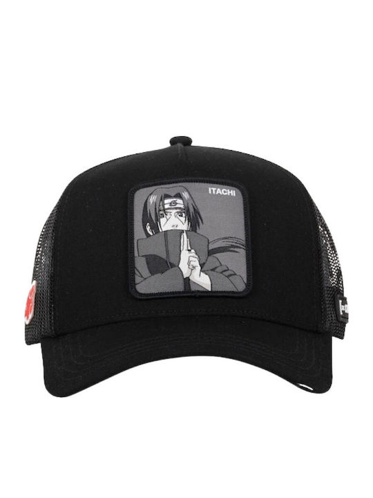 Capslab X Naruto Trucker Hat Cl Ns3 1 Ct Itab Black-cl Ns3 1 Ct Itab-black