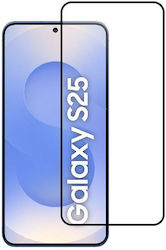 Tempered Glass To Samsung Galaxy S25 Plus S25 Edge Full Glue Case Friendly Blue Star 5d Black