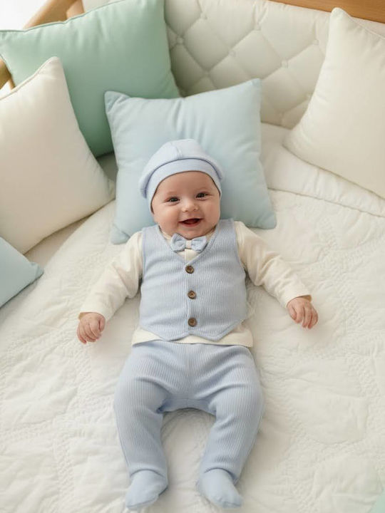 Babydom Costum de botez Ecru 3 piese
