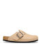 Lederclogs Herren Hausschuhe Beige