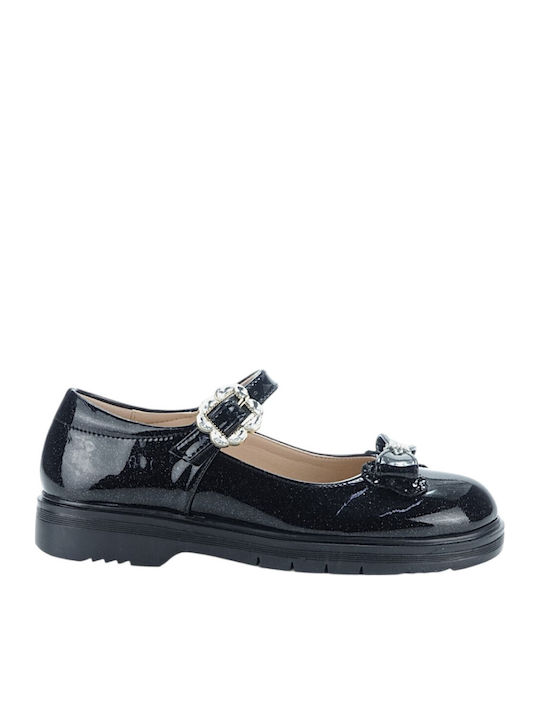 Kinder Ballerinas mit Klettverschluss Schwarz