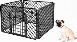Leobert Pliabil Parc Din Plastic Pentru Câini 90x90x60 cm Negru Leobert Pliabil Parc Din Plastic Pentru Câini 90x90x60 cm Negru