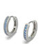 Hoop Earrings Silver 925 Zircon Stones