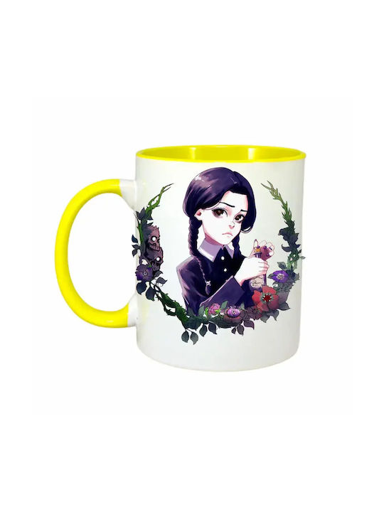 Cană Ceramică Galbenă 330ml (Personalizată)