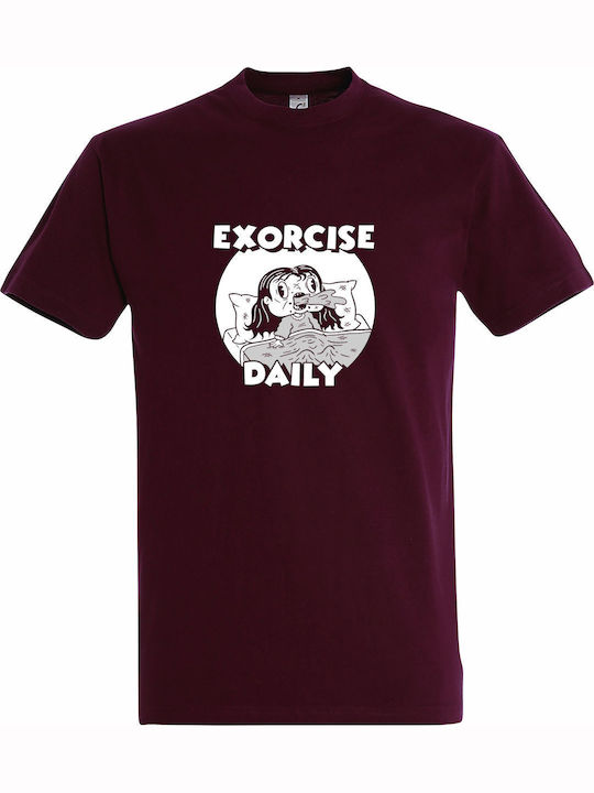 T-shirt Unisex " Exorcise Daily Funny Horror De...