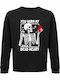 Sweatshirt Organic Unisex " You Warm My Cold Heart Skeleton Heart Deathly Love " Black