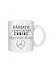 “Real Men Drive Mercedes-Benz” Автомобилна Керамична Бяла Чаша 330 мл (Персонализирана)