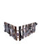 Bakaji Christmas Wooden Figure Fence 50 cm High