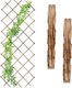 Set 3 Extendable Plant Supports Relaxdays Brown 180 X 90 Cm