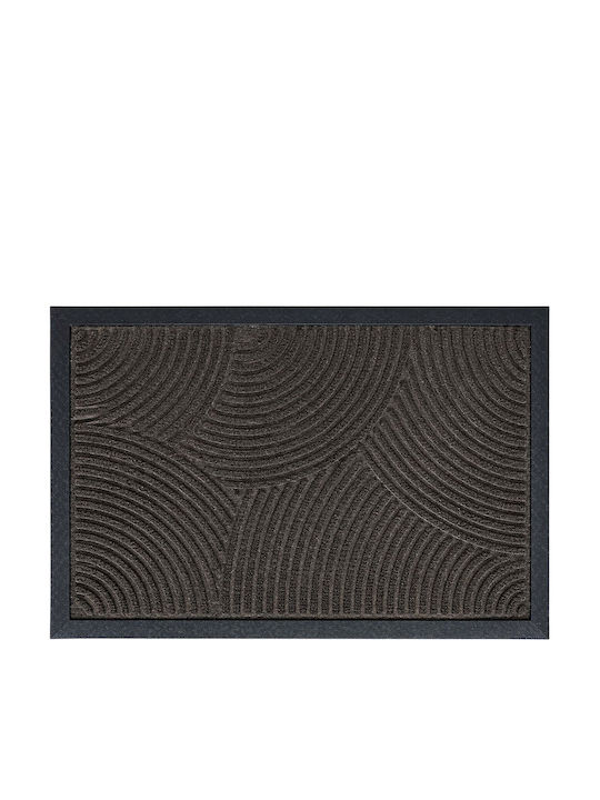 Relaxdays Covoraș de Intrare Negru 60x40 cm Gro...