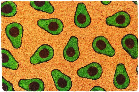 Relaxdays Covoraș de intrare din fibră de cocos maro 60x40 cm