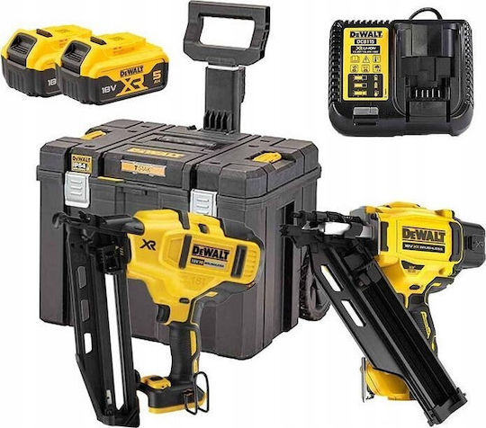 DEWALT DCK246P2T Σετ 2 Καρφωτικά Brushless 18V με 2 Μπαταρίες 5Ah και Θήκη