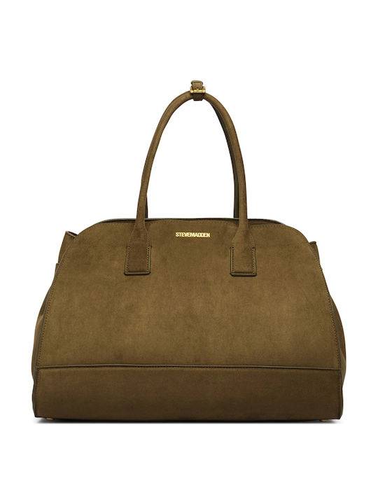 Women's Suede Handbag Khaki