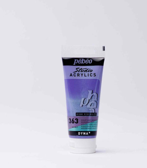 Studio Acrylic Paint Studio Acrylics 100ml Pébéo 363 Iridescent Purple Green