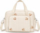 Queen Mother Shoulder/Handbag Diaper Bag Beige 36x31x11 cm