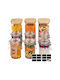 Relaxdays Set de 9 Borcane de Uz General cu Capac din Sticlă 9 Piese