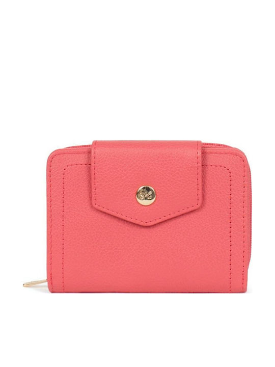 Hexagona Große Damenlederbrieftasche mit RFID Rosa