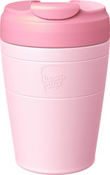 Keep Cup Commuter M Pahar Termos din Oțel Inoxidabil 340 ml Pahar pentru Cafea Pashmak Pink Roz