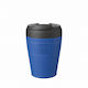 Keep Cup Commuter M Pahar Termos din Oțel Inoxidabil 340 ml Pahar pentru Cafea Cobalt Black Albastru Negru