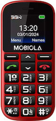 Mobiola MB200 Dual-SIM-Handy mit Großen Tasten Rot