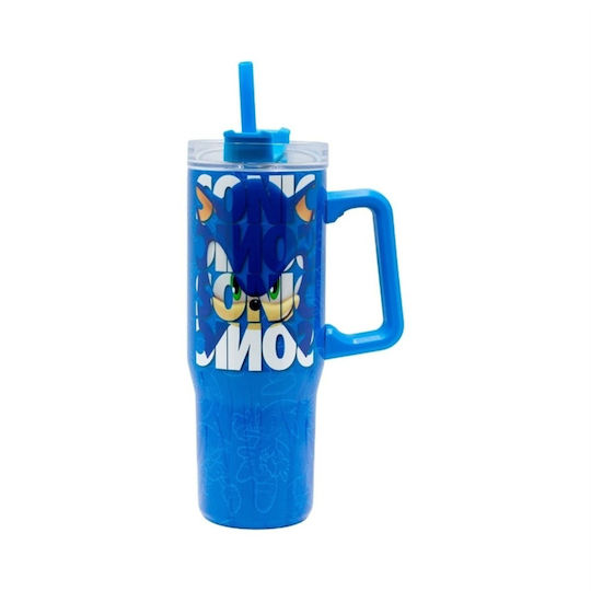 Insulated Ποτήρι Θερμός Ανοξείδωτο 920ml Sonic με Καλαμάκι