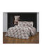 Dimcol Single Quilt Set 160x240 cm Cleopatra 611 611 300 GSM