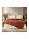 Nima Terrina Orange Super Double Sherpa Comforter 240x260 cm