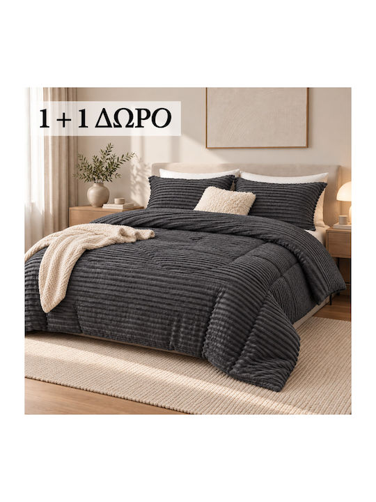 Saray Home Double Duvet Set with Microfiber Fil...