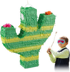 Relaxdays Multicolored Cactus Piñata Parties