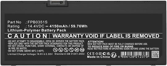 Baterie Laptop Coreparts Fujitsu 59,76 Wh 14,4 V 4150 mAh
