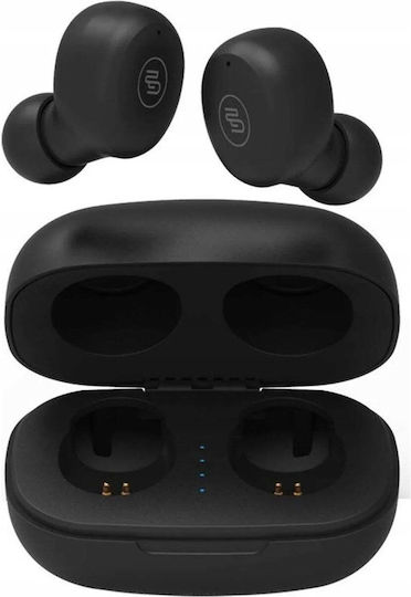Crew 02 In-ear Bluetooth Handsfree Earphones with Sweat Resistance and Charging Case Black
