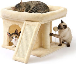 Relaxdays Компактна Къщичка За Котки Бежова 38....