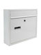 Relaxdays Cutie Poștală de Exterior din Metal, de Culoare Albă, 36x10x31 cm