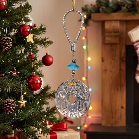 Grekas Hanging Home Lucky Charm Light Blue Crystal 16cm
