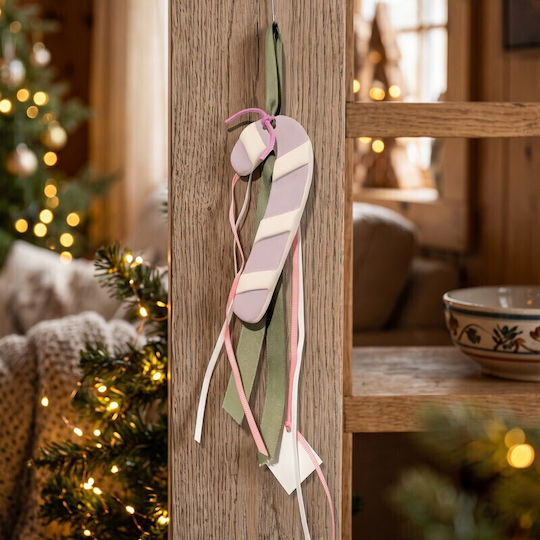 Grekas Handmade Hanging Home Lucky Charm White Ceramic 22cm